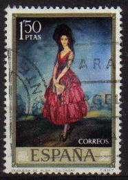 z vendido ESPAÑA 1971 2021 Sello Pintor Ignacio de Zuloaga Duquesa de Alba usado Espana Spain Espagne Spagna Spanje Spanien 